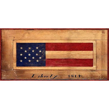 Vintage Usa Flag Sign, Yes