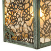 9W Seneca Lotus Leaf and Dragonfly Hanging Wall Sconce