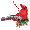 Cardinal Ornament With Pine Needle