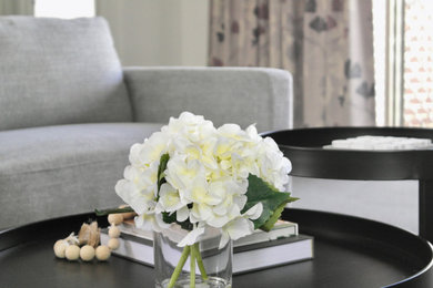Inspiration for a mid-sized transitional living room remodel in Other