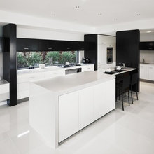 black and white kitchens