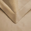 Tan Queen Cotton Blend 300 Thread Count Washable Duvet Cover Set