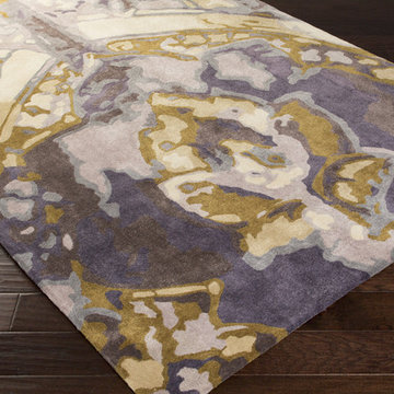 Swank Hand Tufted Rug in Gold / Iris / Mauve by Surya -$286.89