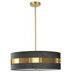 Dainolite - Dainolite WIL-224P-AGB-BK Willshire - One Light Pendant - 4 Light Incandescent Pendant Aged Brass Finish with Black Shade  1 Year 360- 72.00 Foyer/Hall/Living Room/Kitchen No. of Rods: 3 Mounting Direction: Ambient Assembly Required: Yes Canopy Included: Yes Shade Included: Yes Sloped Ceiling Adaptable: Yes Canopy Diameter: 4.75 x 1 Rod Length(s): 20.00 Dimable: YesWillshire One Light Pendant Aged Brass Black Fabric *UL Approved: YES *Energy Star Qualified: n/a *ADA Certified: n/a *Number of Lights: Lamp: 1-*Wattage:60w E26 bulb(s) *Bulb Included:No *Bulb Type:E26 *Finish Type:Aged Brass