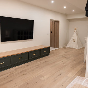 Luxury Basement Remodel with Custom Bar, Wine Display & Wellness Retreat