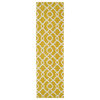 Kaleen Tara Rounds Collection Bright Yellow Area Rug 3'9"x3'9"