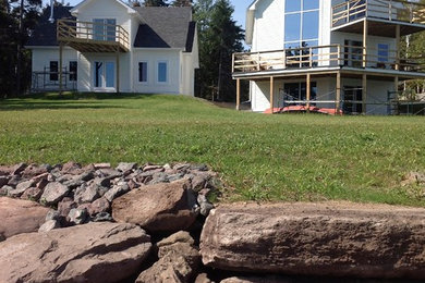 Inspiration for a coastal exterior home remodel in Other