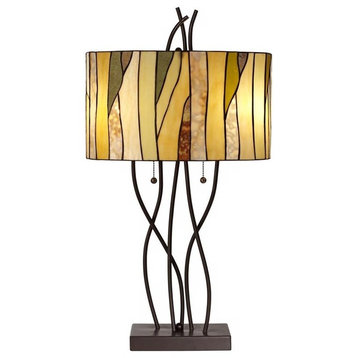 Pacific Coast Oak Vine Table Lamp, Bronze