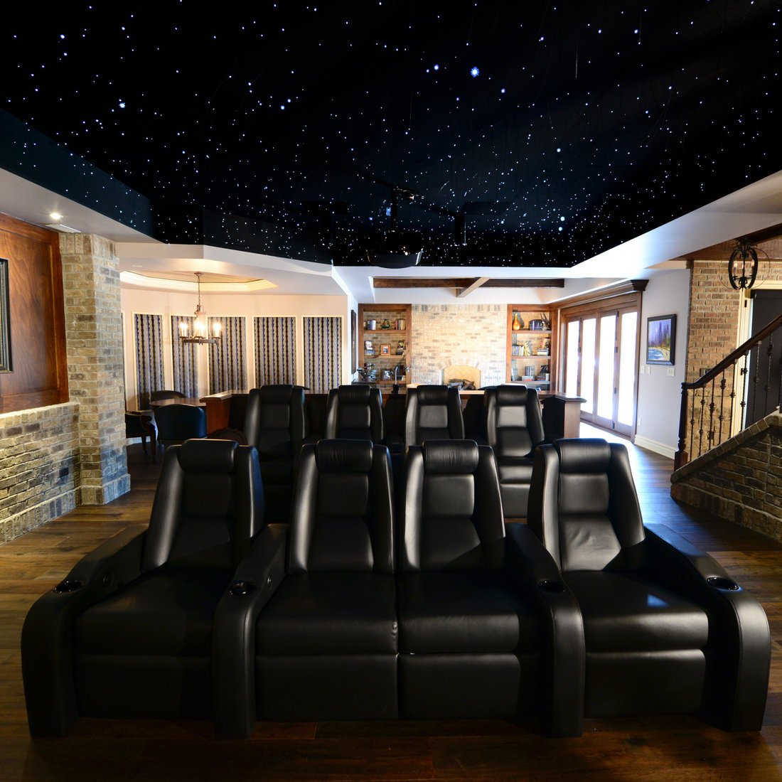 A Lower Level Meant for Entertaining