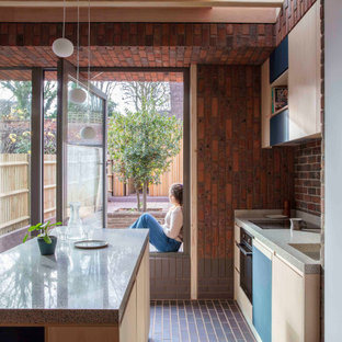 Design ideas for a midcentury kitchen in London.
