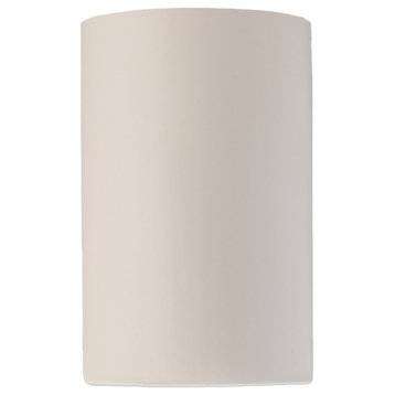 Ambiance Large Cylinder, Outdoor Closed Top Wall Sconce, White, Dedicated LED