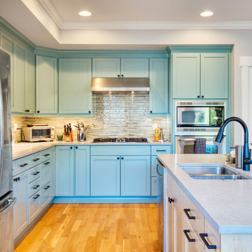 West Woodland Kitchen in Teal