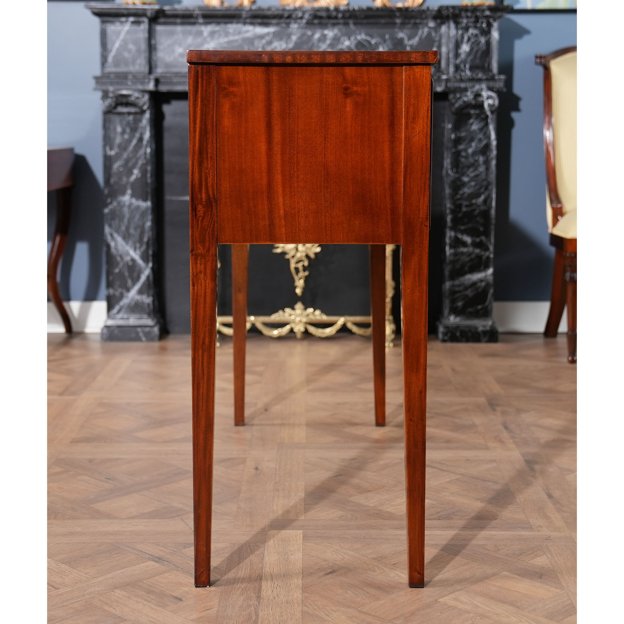 Small Tapered Leg Mahogany Sideboard