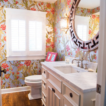 Colorful Edina guest bath/girls bath bedroom remodel