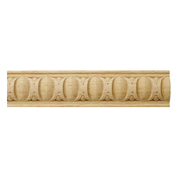 Inviting Home Inc. - Scranton Egg and Dart Carved Wood Panel Molding - Molding And Trim