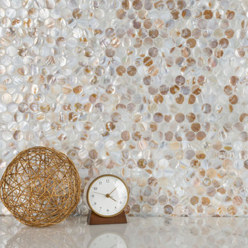 Conchella Penny Natural Natural Shell Wall Tile