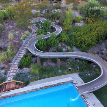 100' foot long family owned waterslide. Alamo, CA