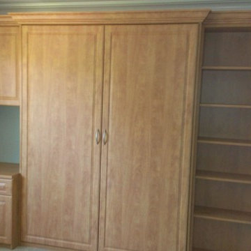 Custom Murphy Bed and Storage Installation