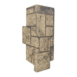 150-JAGGED CASTLE STONE CORNER 12" W X 24"H - Wall Panels