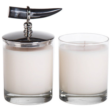 "Casablanca" Horn Scented Jar Candle (Set of 2)