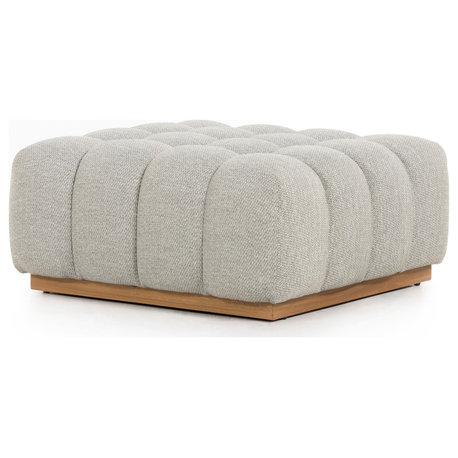 Roma Outdoor Ottoman Piece-Faye Ash