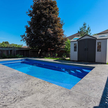 Inground Fiberglass Pool installation - Rockland