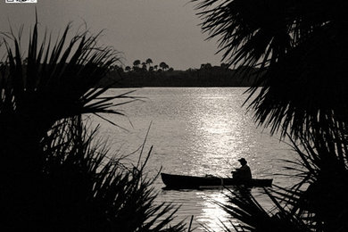 Fishing on Sunset at Mosquito Lagoon - Florida