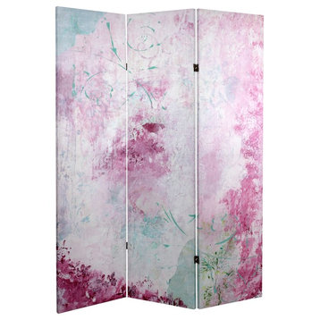5' Tall Pink Boudoir Canvas Room Divider