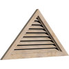 80x16 5/8 Triangle Wood Gable Vent: Functional, Brick Mould Face Frame