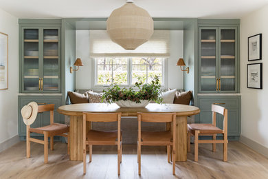Beach style dining room photo in Orange County