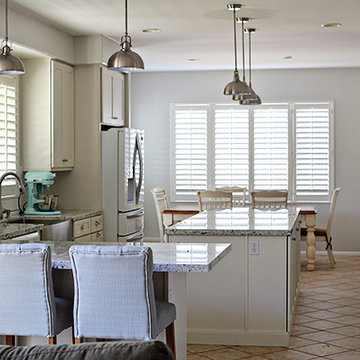 White Kitchen Gets Even Brighter With Plantation Shutters