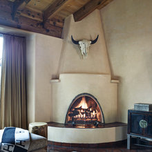 zPershing balcony fireplace