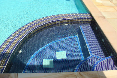 Example of a minimalist pool design in New York
