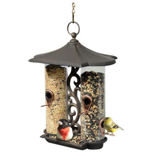 4 Feeder Superior Feeding Station Kit Traditional Bird Feeders