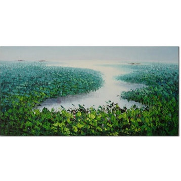 Inland Waterway, Wall Tapestry, 20"x40"