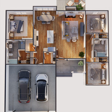 House, 3d plan