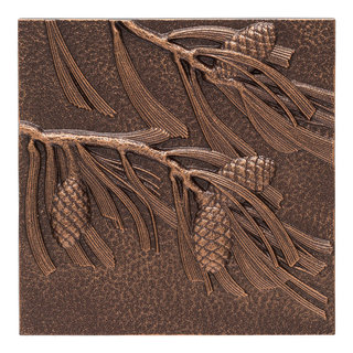 Pinecone Wall Decor, Antique Copper - Rustic - Metal Wall Art - by Whitehall  Products