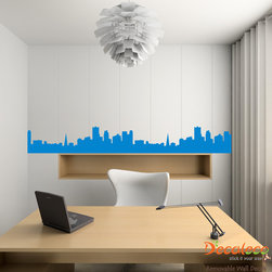 City Skyline Office Wall Decal (SKU 019) - Wall Decals
