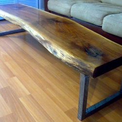 Live Edge Black Walnut Coffee Table - Coffee Tables