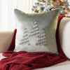 Safavieh Winter Tree Pillow Silver 18" X 18"