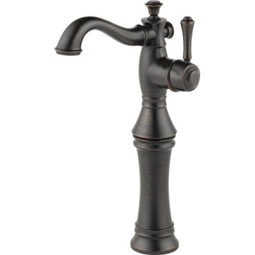 Delta Cassidy Single Handle Vessel Bathroom Faucet, Venetian Bronze, 797LF-RB
