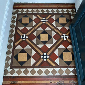 Restoring a Victorian Tiled Vestibule Discovered Under Carpet in Cheadle