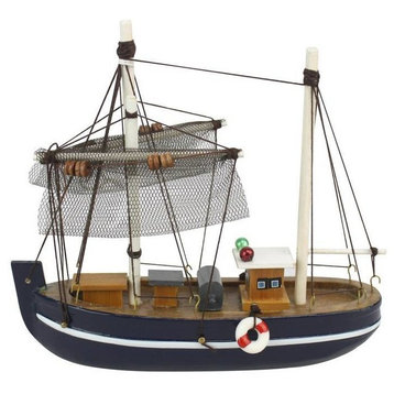 Wooden Fine Catch Model Fishing Boat 6'', Boat Model, Small Model Boat