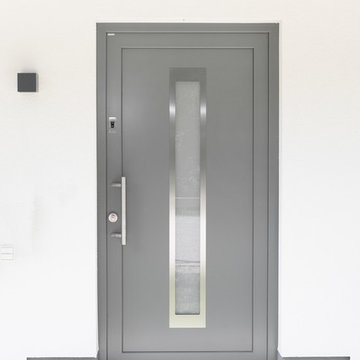 Aluminiumhaustür mit Fingerprint (Sensor)
