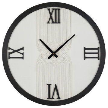 Modern White Wood Wall Clock 563232