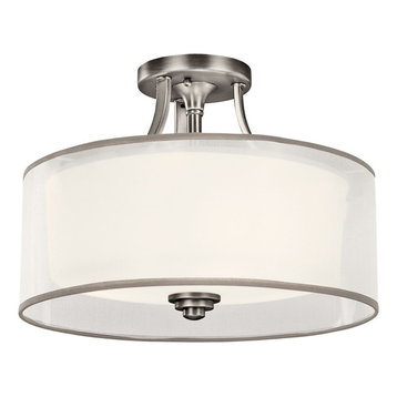 pewter flush mount light