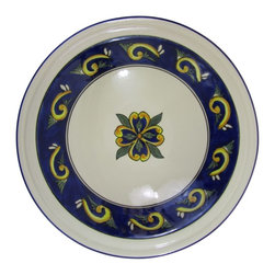 Le Souk Ceramique - Le Souk Ceramique Stoneware Medium Serving Bowl, Riya - Serving And Salad Bowls