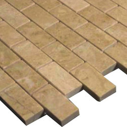 Crema Marfil Marble 1x2 Mosaic Tile Polished - Home Accessories & Decor