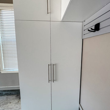Garage with Hidden Safe Storage