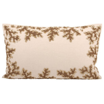 Elk Lifestyle Autumn Shimmer 20X12 Pillow, Cover Only, Dark Earth, Sand